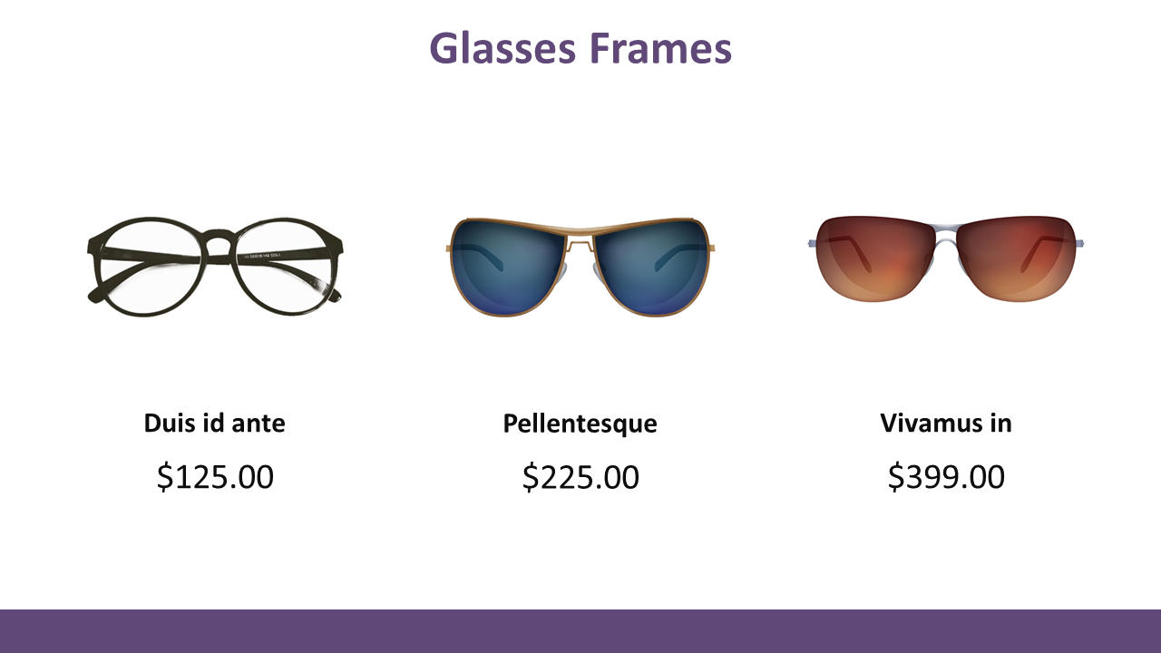 Free - Download Free Eyeglasses PPT Template and Google Slides